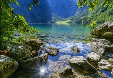 Berchtesgadener Land - Obersee mit Fischunkelalm in der Ferne
