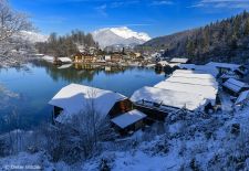 Magic Moments in BAVARIA / Berchtesgaden - Winter romance with boathouses at Lake Koenigssee