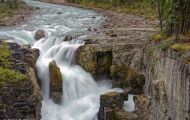 Alberta, Canadian Rockies - Icefields Parkway  Highway 93, Sunwapta Falls 03.JPG