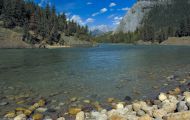 Alberta, Canadian Rockies - Banff Area - Bow Falls 02.JPG