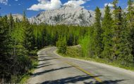 Alberta, Canadian Rockies - Banff Area  Lake Minnewanka Loop Road 03.JPG