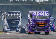 British Race Trucks - MAN Race Truck with traces of fights