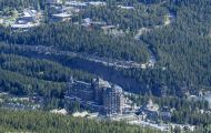 Städte, Kanada - Alberta  Banff - Blick vom Sulphur Mountain 03.JPG