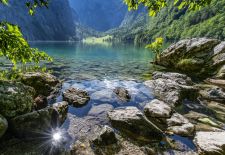 Mein Berchtesgadener Land - Obersee mit Fischunkelalm in der Ferne