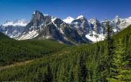 Alberta, Canadian Rockies - Banff Area Banff National Park, Moraine Lake Road 03.JPG