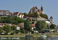 Europastadt Breisach am Rhein - Blick über den Rhein auf die Stadt