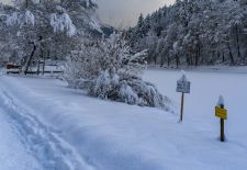 Weißblaue Impressionen vom RIESSERSEE - Winteridylle am See