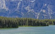 Alberta, Canadian Rockies - Banff Area  Lake Minnewanka Loop Road 11.JPG