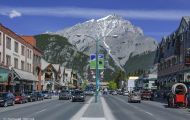 Städte, Kanada - Alberta  Banff - Downtown 01.JPG