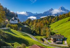 BAVARIAN ALPS - The Maria Gern pilgrimage church in the Berchtesgadener region