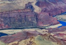 The Colorado River forges its way