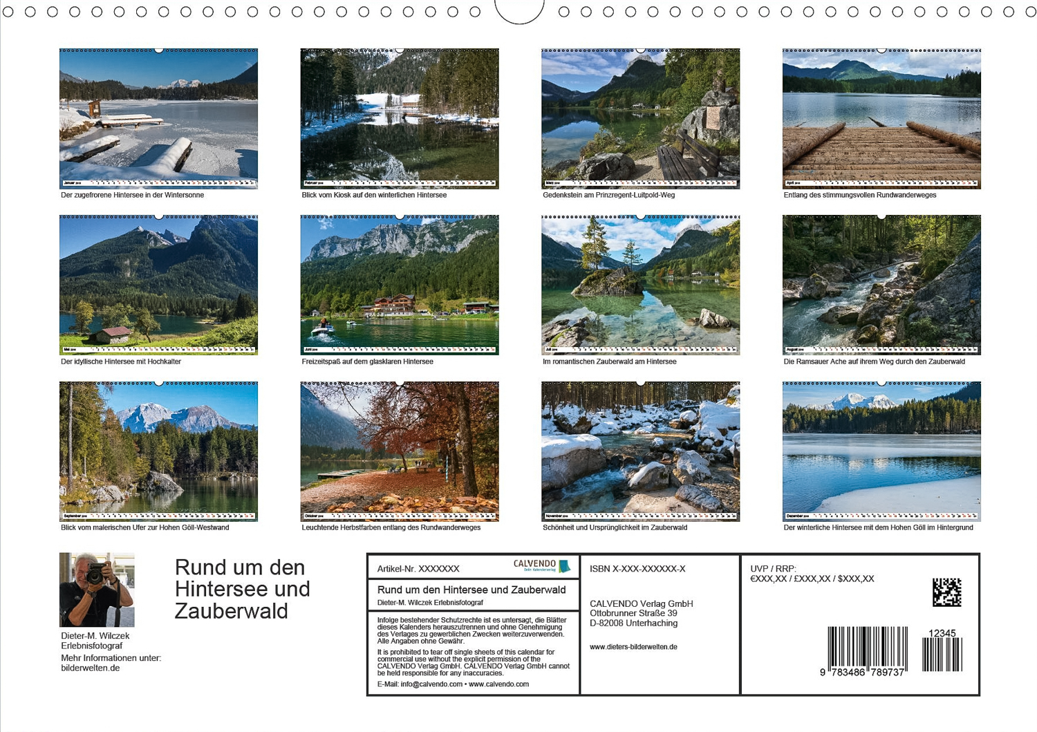 Grüß Gott am Königssee - Rückseite Kalender