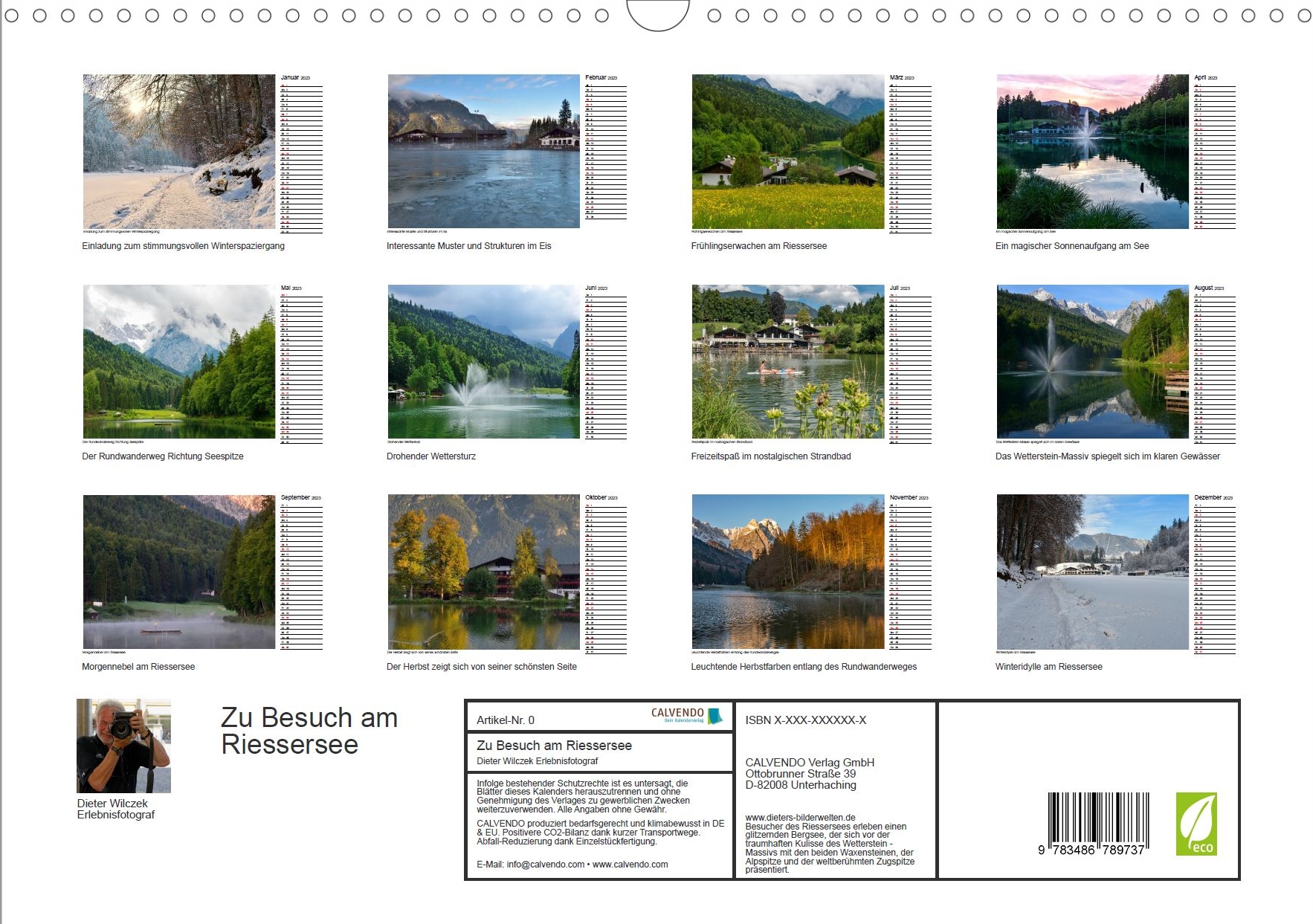 Grüß Gott am Königssee - Rückseite Kalender