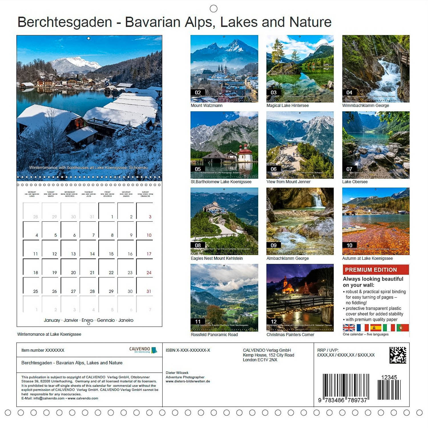 Grüß Gott am Königssee - Rückseite Kalender