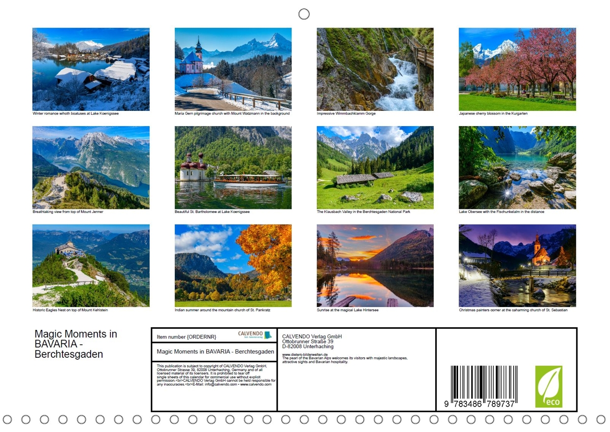 Grüß Gott am Königssee - Rückseite Kalender