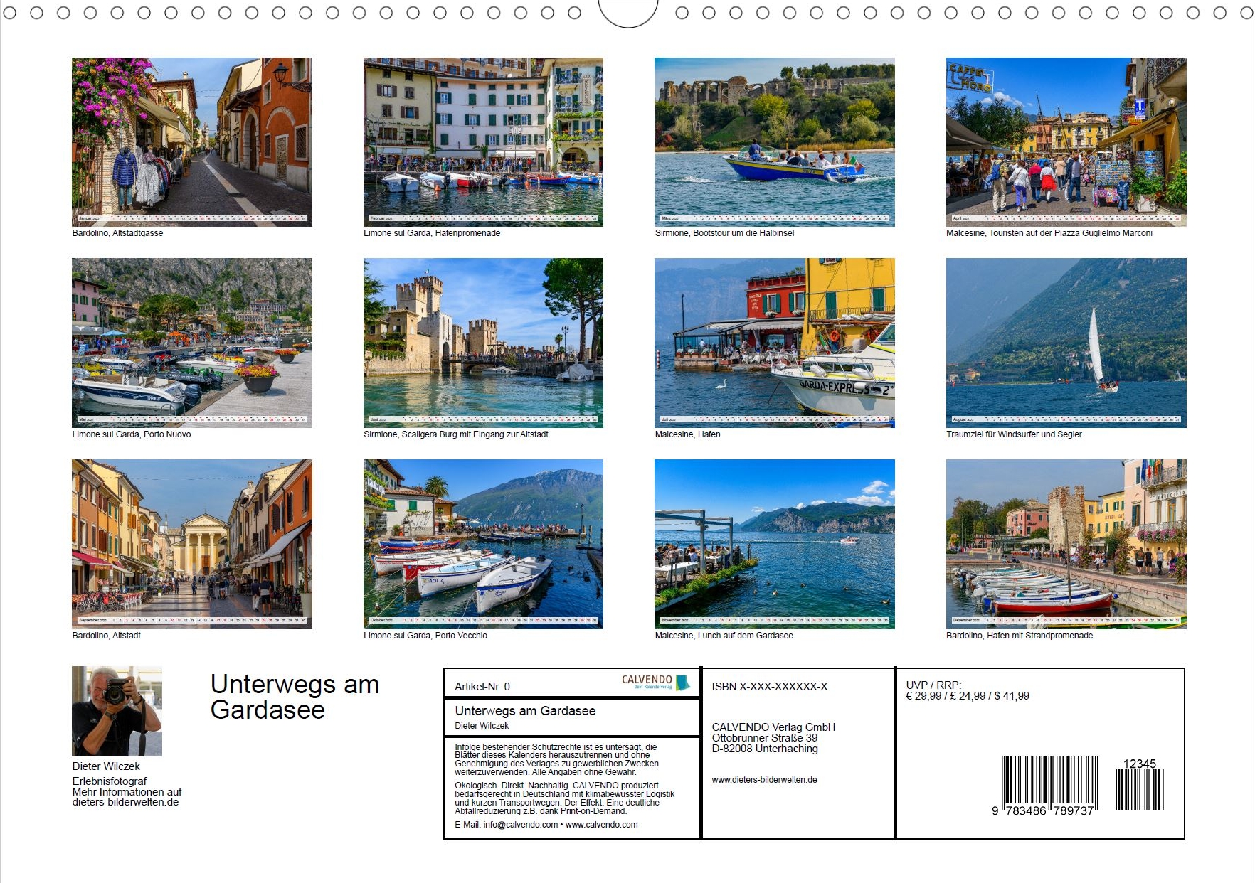 Frisch und Regional - Leckeres vom Südtiroler Bauernmarkt - Rückseite Kalender