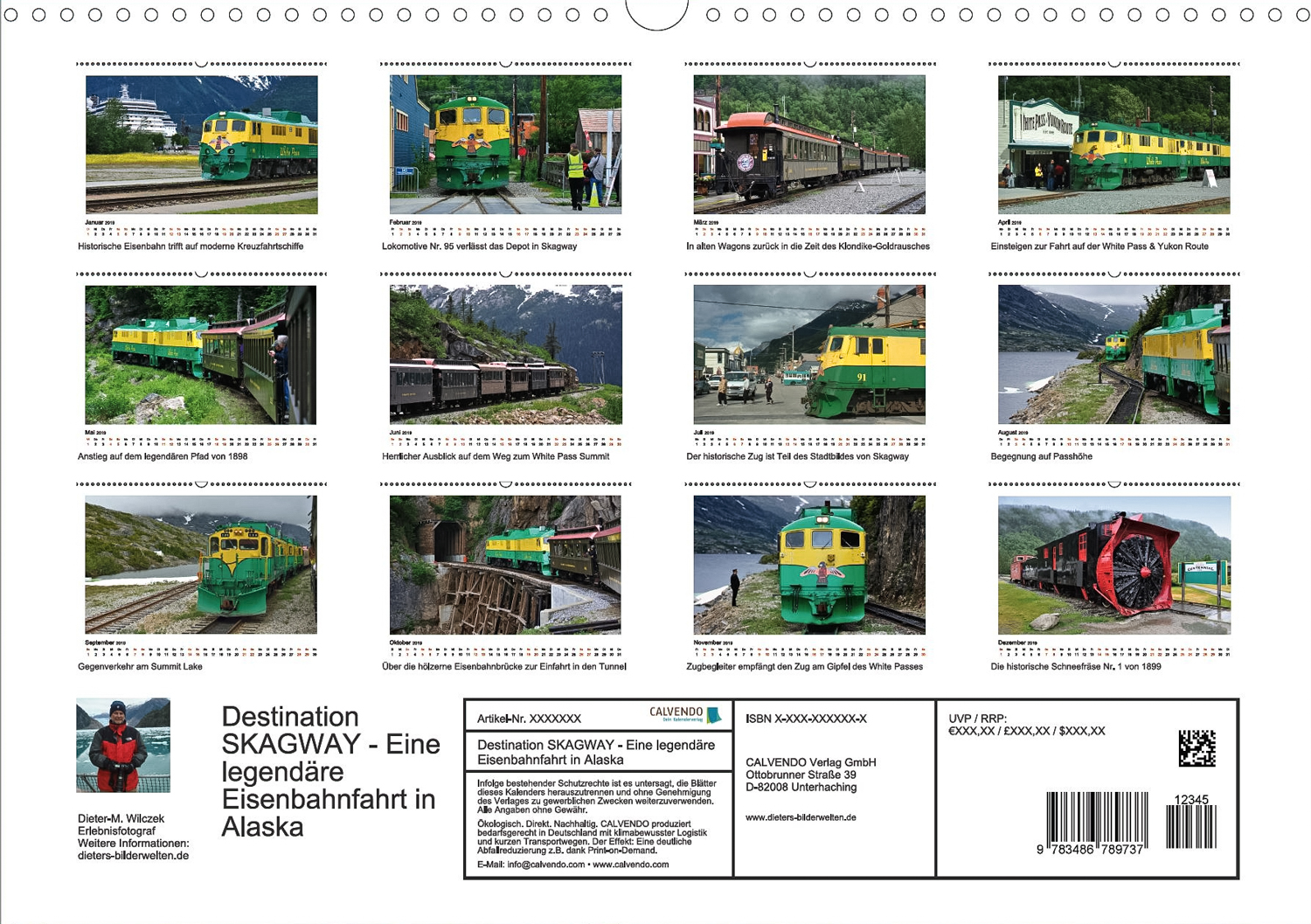 Destination Skagway - Rueckseite Kalender