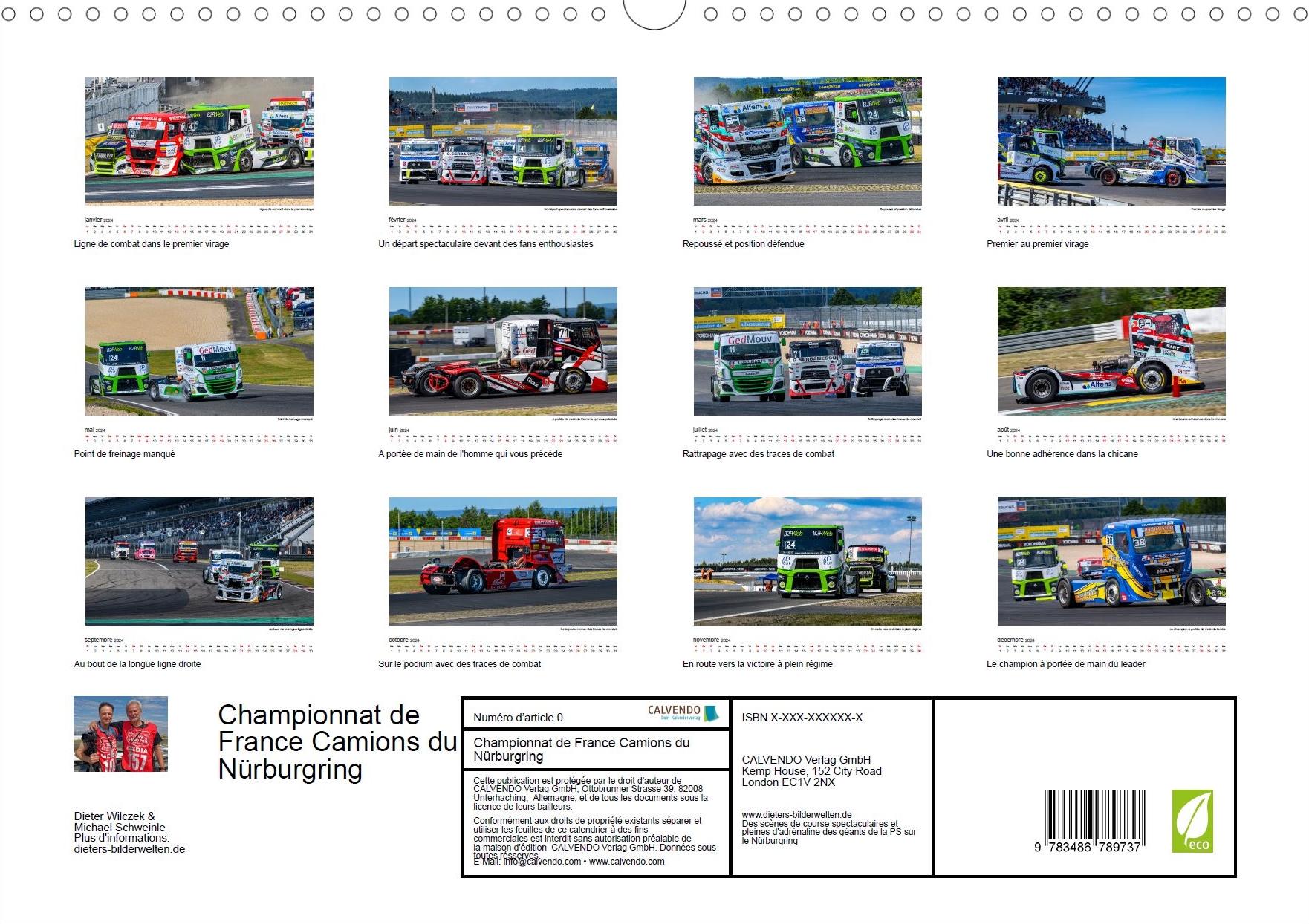 Faszination Truck Racing - Rückseite Kalender